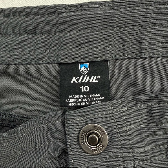 KÜHL Women’s Gray Stretch Utility Shorts Size 10 Outdoor Casual Hiking Gorpcore - Picture 2 of 9